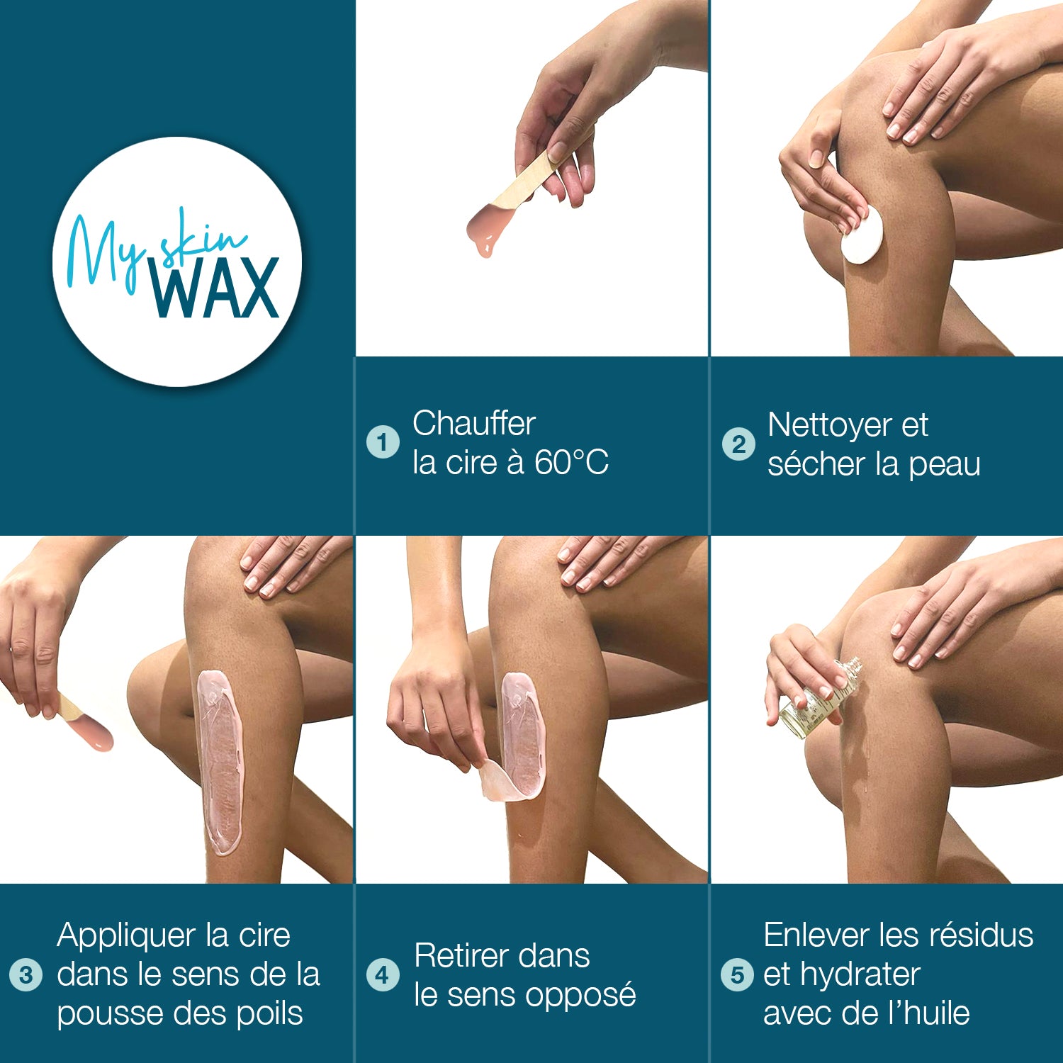 My Skin Wax - Strip-Free Wax Beads, 800g, Hypoallergenic, Gentle Hair Removal Wax with No Redness, Special for Sensitive Skin - Pink 